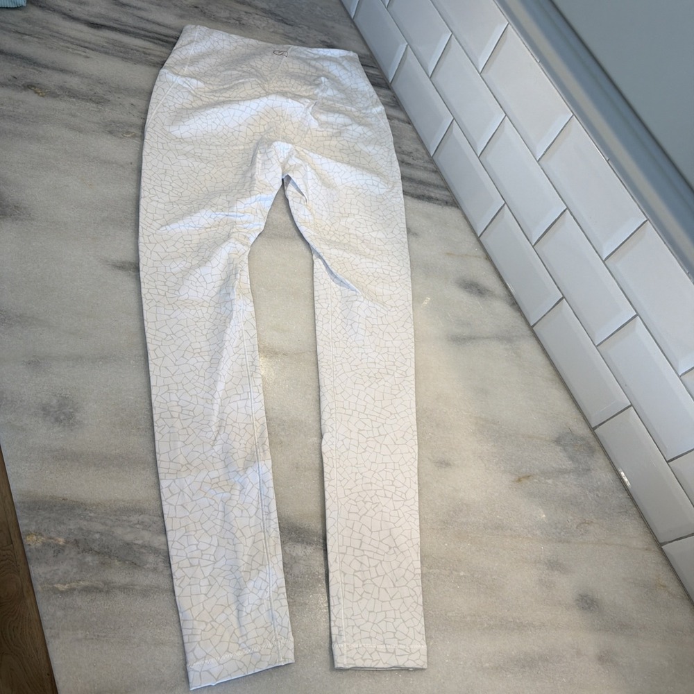 High-Rise Women's Leggings lot of 5 Black, White, Lavender, Rust, Royal Blue - Picture 10 of 16